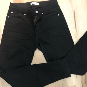High waisted black curvy true skinny GAP jeans